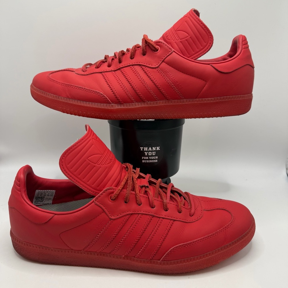 Adidas Humanrace Samba Pharrell Williams Red Monochrome Gum Mens Size 13US